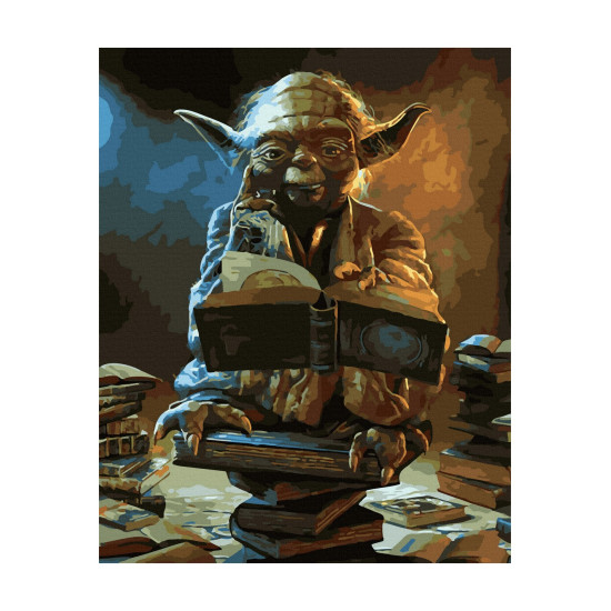 Numbritega maalimise komplekt, Tähtede sõda Yoda, 40x50, Oh-art, GX41244
