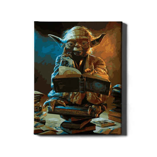 Numbritega maalimise komplekt, Tähtede sõda Yoda, 40x50, Oh-art, GX41244