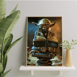 Painting by numbers, Star Wars Yoda, 40x50, Oh-art, GX41244