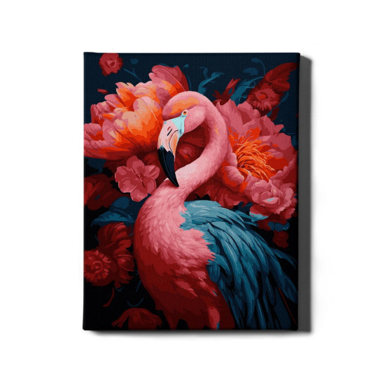 Tapymas pagal numerius, Rožinis flamingas, 40x50, Oh-art, ANG538