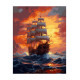 Tapymas pagal numerius, Laivas vidury nakties, 40x50, Oh-art, ANG549