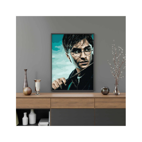 Картина по номерам, Гарри Поттер и волшебная палочка, 40x50, Oh-art, ANG583