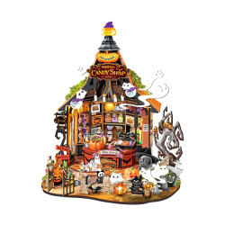 3D Miniatuurmaja komplekt, Haunted Candy House, robotime, DG186