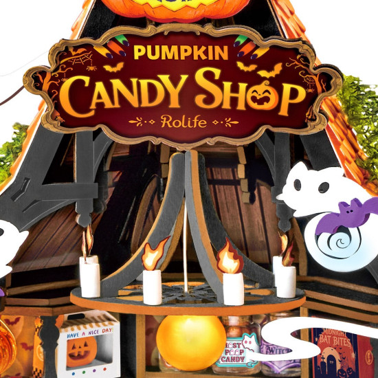 3D Miniatuurmaja komplekt, Haunted Candy House, robotime, DG186