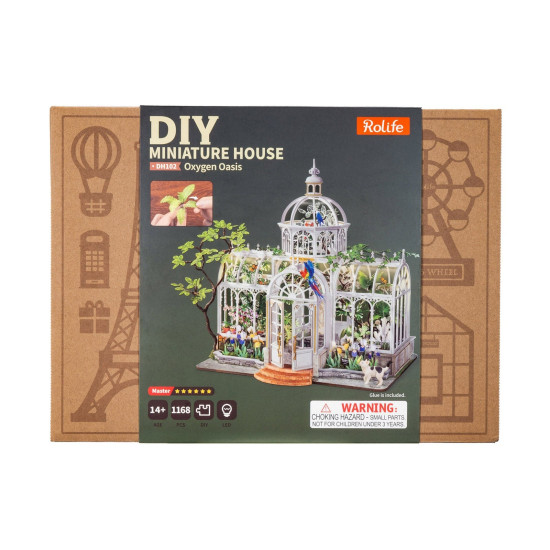 3D Miniatuurmaja komplekt, Oxygen Oasis, robotime, DH102