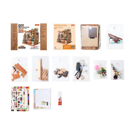 3D Miniatuurmaja komplekt, Pagestory Books, robotime, DH103