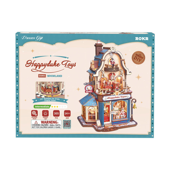Koka 3D puzle, Happyduke Toys, robotime, EAM01