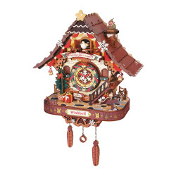 Koka 3D puzle, Christmas Cuckoo Clock, robotime, LCB01