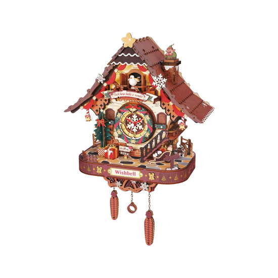 Koka 3D puzle, Christmas Cuckoo Clock, robotime, LCB01