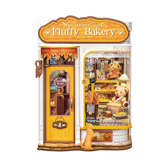 Kirjanurkkaus, Fluffy Bakery, robotime, TGE07