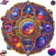 Koka puzle, Mandala Kosmosa Sapņi/Izmērs M, unidragon, Space dreams/KS