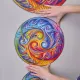 Koka puzle, Mandalas dāvanu komplekts #2, unidragon, Mandala Spiral Incarnation/M