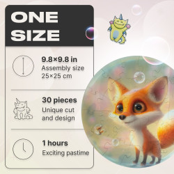 Koka puzle, Bubblezz Lapsa, unidragon, 4640157454446