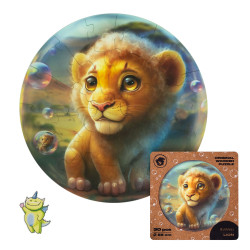 Koka puzle, Bubblezz Lauva, unidragon, 4640157454460