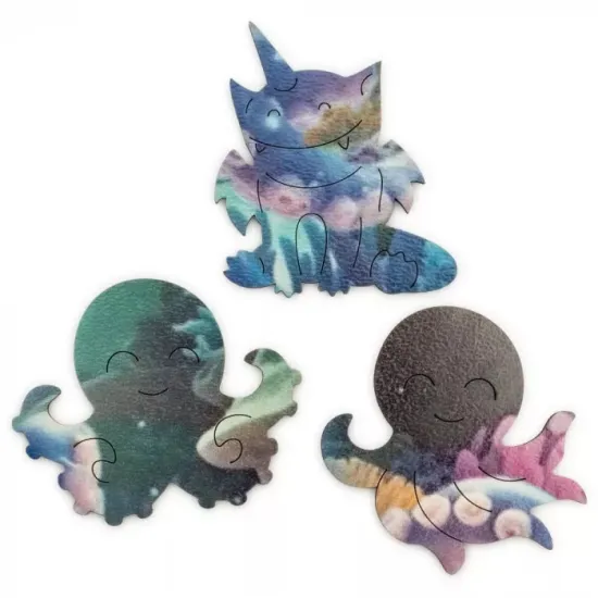 Koka puzle, Astoņkājis burbulī, unidragon, Bubblezz Octopus