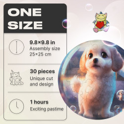 Koka puzle, Bubblezz kucēns, unidragon, Bubblezz Puppy