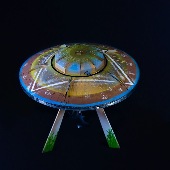 Metāla 3D modelis, Zvaigžņu reideru NLO, metal-time, MT051
