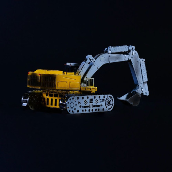 Metāla 3D modelis, Riepu raktuve ekskavators, metal-time, MT043