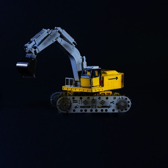 Metāla 3D modelis, Riepu raktuve ekskavators, metal-time, MT043