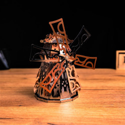 Metāla 3d modelis, Noslēpumainais dzirnavu vējdzirnavas, metal-time, MT054