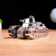 Metalinis 3d konstruktorius, Vikrus kovotojas Renault FT-17 tankas, metal-time, MT010