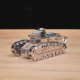 Metalinis 3d konstruktorius, Vikrus kovotojas Renault FT-17 tankas, metal-time, MT010