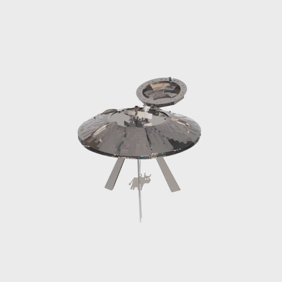 Metāla 3D modelis, Zvaigžņu reideru NLO, metal-time, MT051