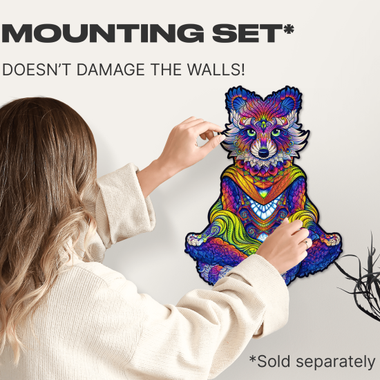 Medinė dėlionė, Emanating Raccoon/Dydis S, unidragon, Emanating Raccoon/M