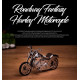 Metāla 3D modelis, Ceļa Fantāzija Harleja Motocikls, metal-time, MT012