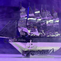 Metāla 3D modelis, Tvaika burinieks Great Britain, metal-time, MT080
