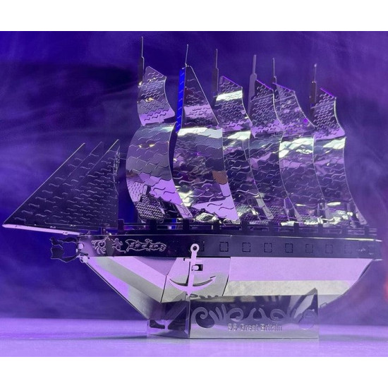 Metāla 3D modelis, Tvaika burinieks Great Britain, metal-time, MT080
