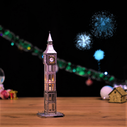 3D Metal model, The great bell clock tower, metal-time, MT077
