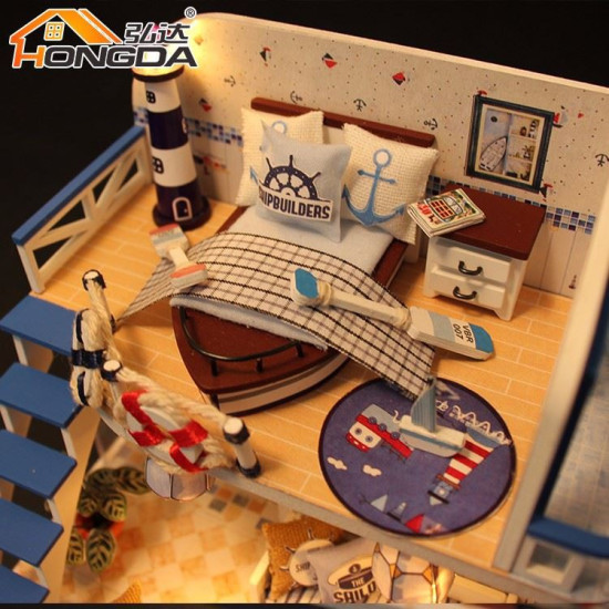 3D Miniatuurne nukumaja, Sinine rannik, Hongda, DMH-M032