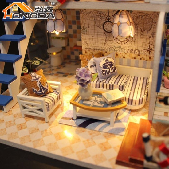 3D Miniatuurne nukumaja, Sinine rannik, Hongda, DMH-M032