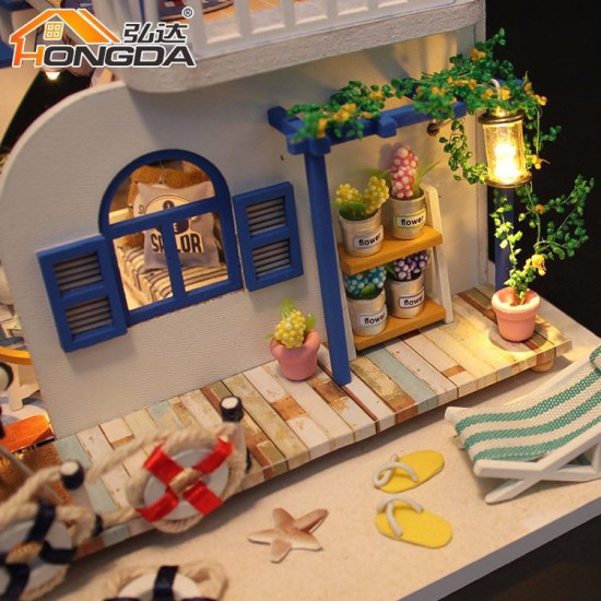 3D Miniatuurne nukumaja, Sinine rannik, Hongda, DMH-M032