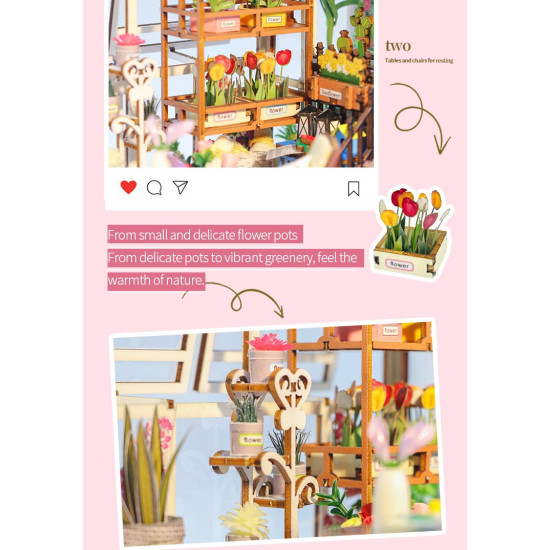 3D Miniatūra māja, Dārza māja, Hongda, DMH-06054