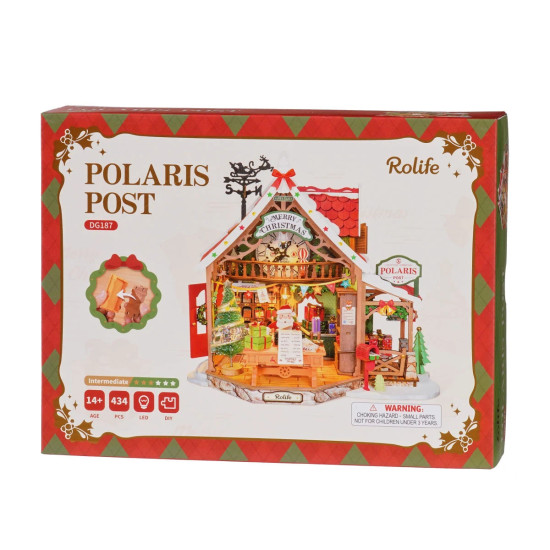 3D Miniatuurmaja komplekt, Polaris Post, robotime, DG187