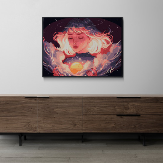 Glezna pēc numuriem, Meitenes noslēpums, 40x50, Other, GX40935