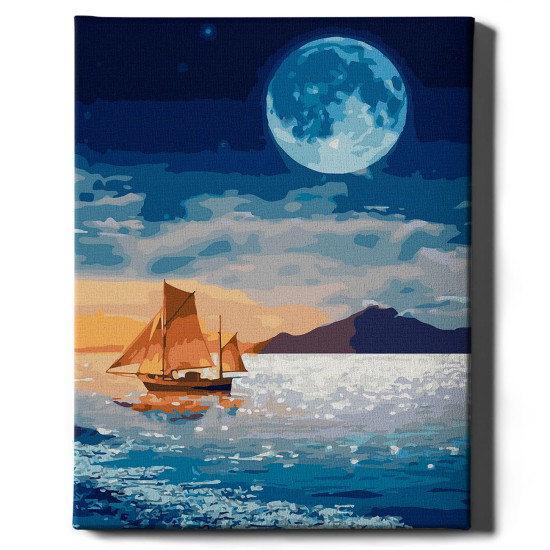 Tapymas pagal numerius, Laivas pilnatyje, 40x50, Other, GX37359