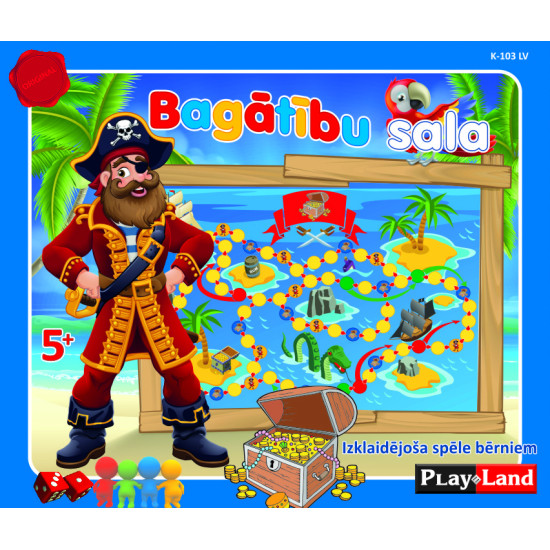 Stalo žaidimas Lobių sala (5+, latvių k.), PlayLand, K-103LV