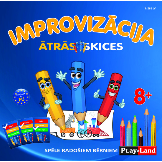 Galda spēļu improvizācija. Ātrā skice (8+, latviešu valodā), PlayLand, L-261LV