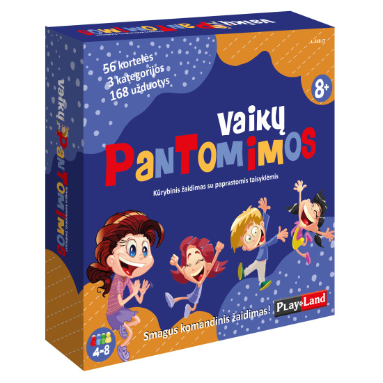 Stalo žaidimas Pantomima vaikams (8+, lietuvių kalba), PlayLand, L-248LT