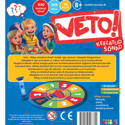 Kāršu spēle Veto! Aizliegtie vārdi (8+, igauņu valodā), PlayLand, L-229EE