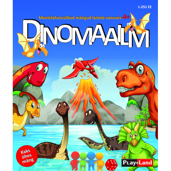 Galda spēle Dinozauru pasaulē (4+, igauņu valodā), PlayLand, L-251EE