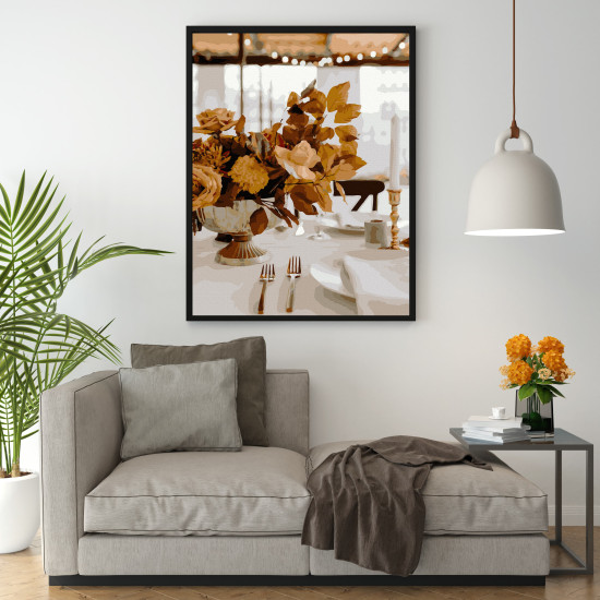 Glezna pēc numuriem, Kamēr gaida, 40x50, Other, ANG008