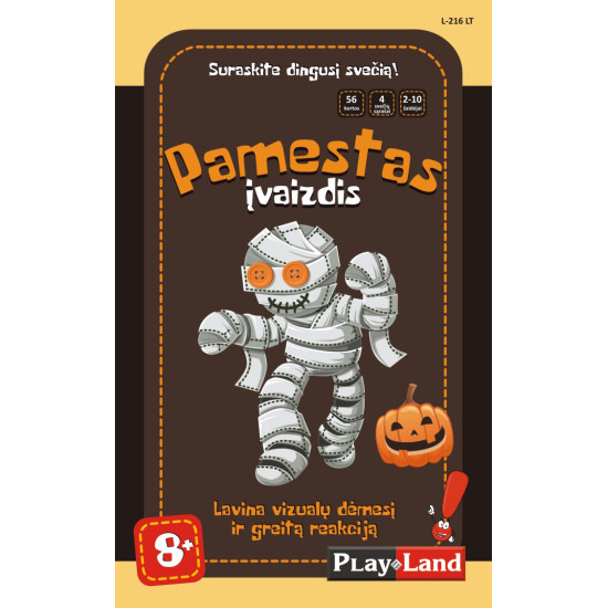 Lautapeli Muumio kadonnut vieras (8+, liettuaksi), PlayLand, L-216LT