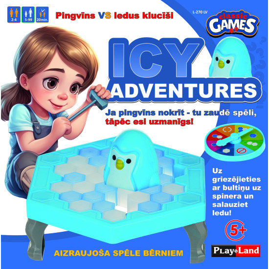 Galda spēle Ledus piedzīvojumi (5+, latviešu valodā), PlayLand, L-270LV