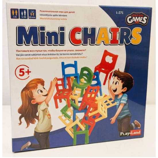 Galda spēle Mini krēsli (5+), PlayLand, L-271