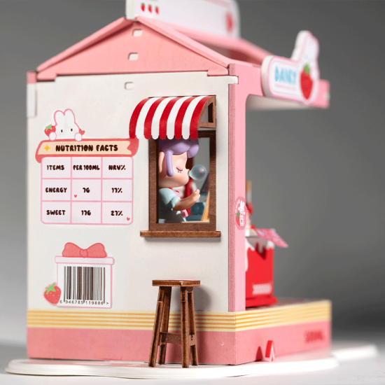 Miniatūra māja, Zemeņu piena kaste, Rolife, DS034