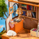 Miniature house kits, The Muse Bookshop, Rolife, DS040.
